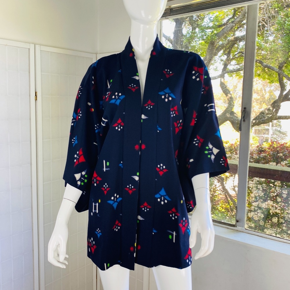Vintage silk Kimono robe, M.